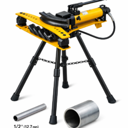 Hydraulic Pipe Bending Machine with Tripod Stand Pipe Size 12 inch (12.7 mm) to 2 Inches (50.8 mm)